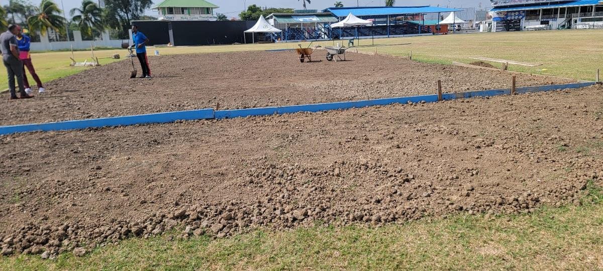 In some venues, Crafton and his team removed 2-3 inches of the surface layer. This removed material was replaced with fresh soil, which was then planted with grass. This approach proved successful.